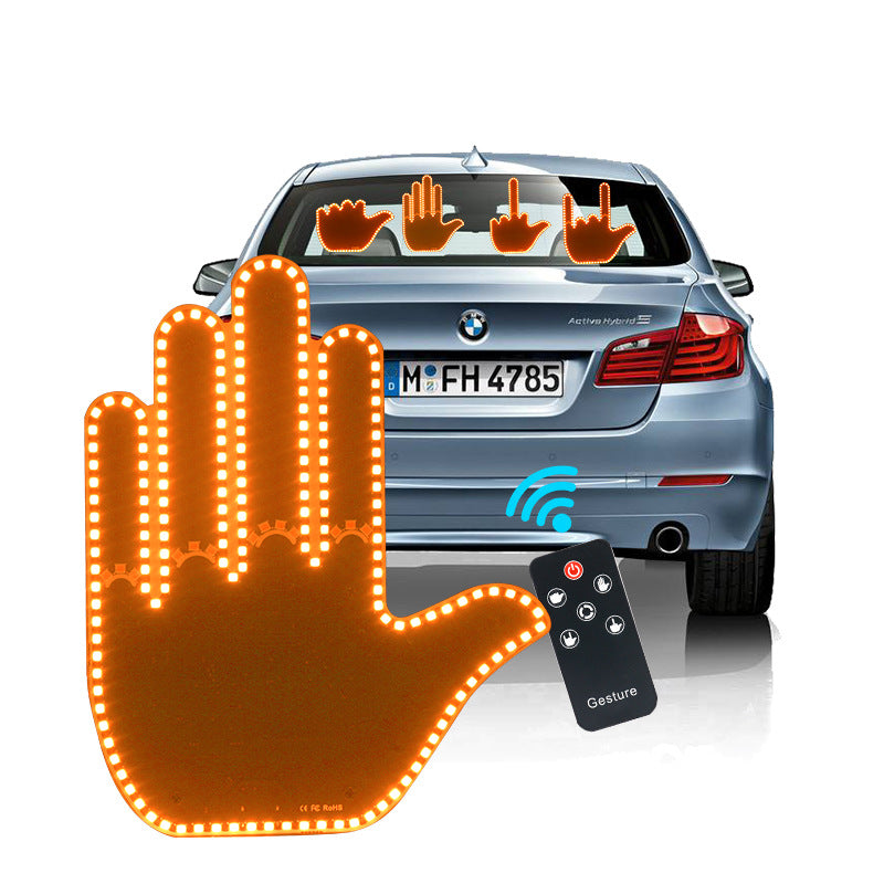 Car Windshield Back Window Led Light Hand Gesture Lights