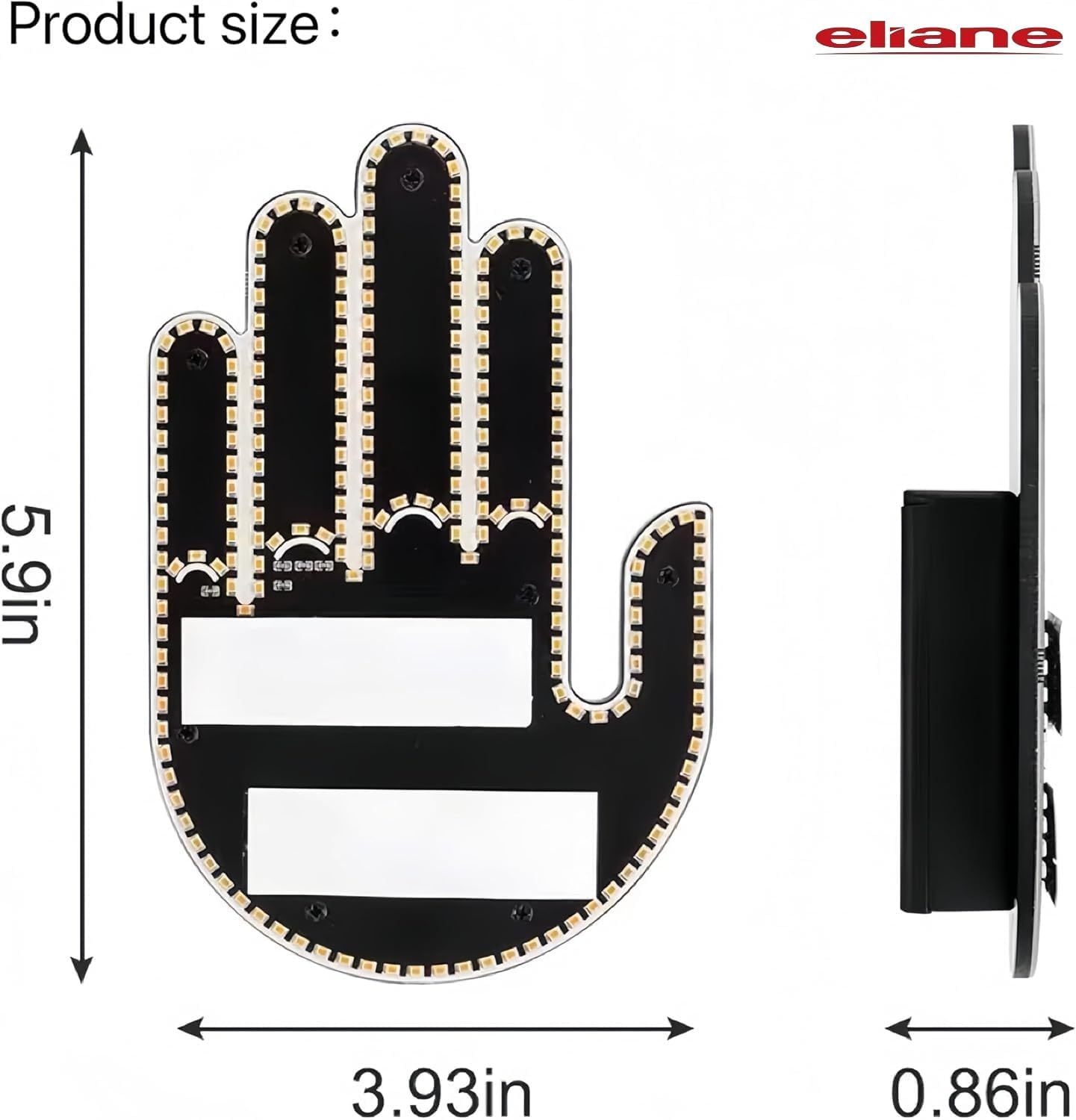 Car Windshield Back Window Led Light Hand Gesture Lights